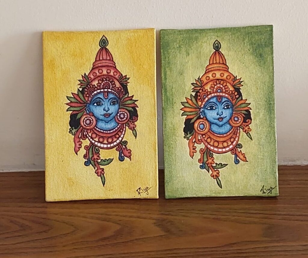 Gifting table decor god painting-https://thecanvaswall.com/