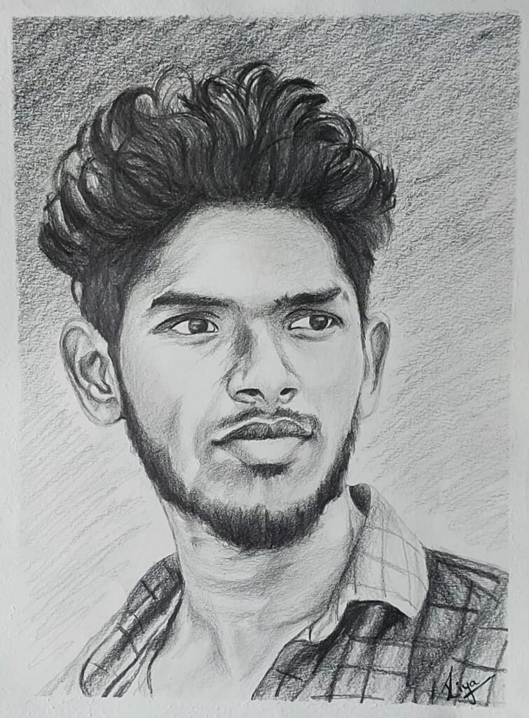 Graphite Portrait Customer Order - https://thecanvaswall.com/