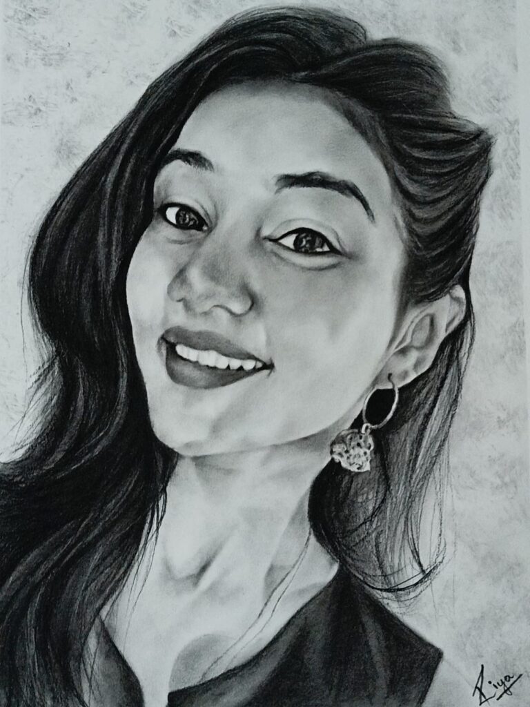 Hyper-realistic Charcoal Portrait Customer Order - https://thecanvaswall.com/