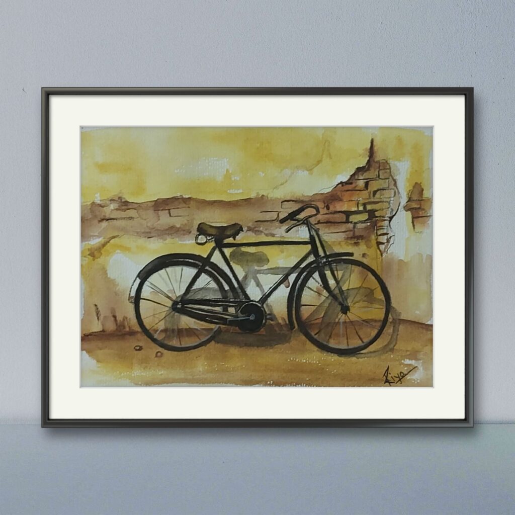 Wall decor watercolour painting-https://thecanvaswall.com/