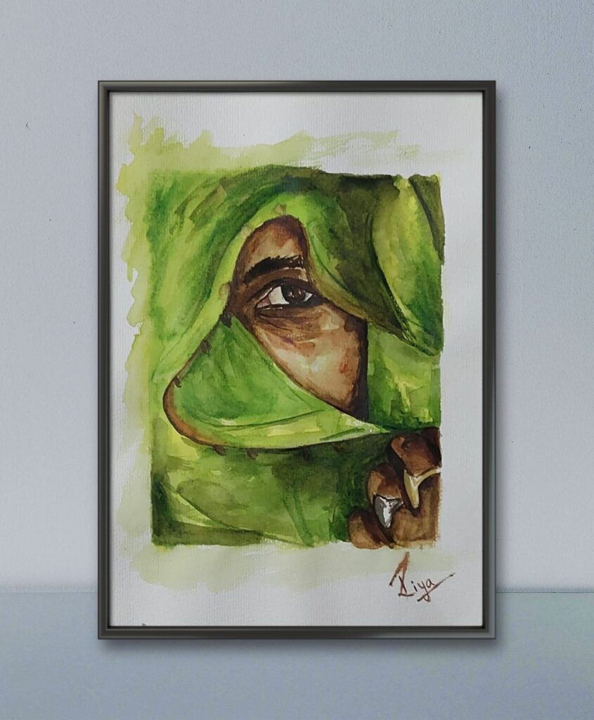 Wall decor watercolour painting-https://thecanvaswall.com/