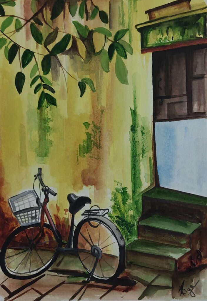 Wall decor watercolour painting-https://thecanvaswall.com/