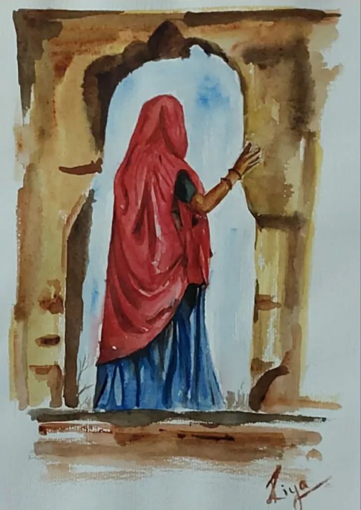 Wall decor watercolour painting-https://thecanvaswall.com/